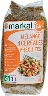 Markal Melange 4 céréales précuites bio 500g - 1026